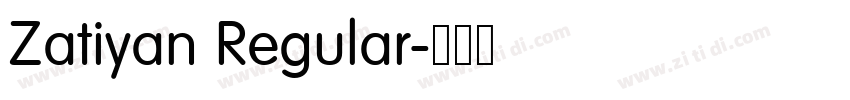 Zatiyan Regular字体转换